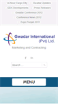 Mobile Screenshot of gwadarinternational.com