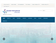 Tablet Screenshot of gwadarinternational.com